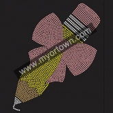 Fashion Pen Rhinestone Custom Motif Rhinestone Heat Transfer  30pcs