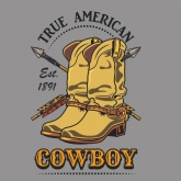 True American Cowboys Est 1891 Design Screen printing Vinyl 30pcs