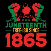 Juneteenth Free Ish Since 1865 Design Screen printing Vinyl 30pcs