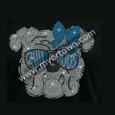 Bulldog mascot rhinestone designs 2026 Rhinestone Transfer  30pcs